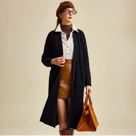 VINCE Cashmere Cardigan Coat Longline - Picture 1 of 10